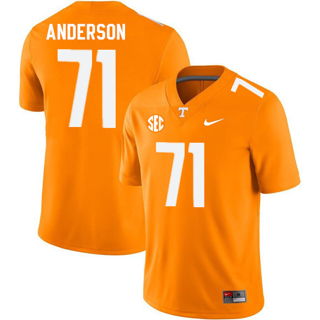 Men #71 Max Anderson Tennessee Volunteers College Football Jerseys Stitched-Orange